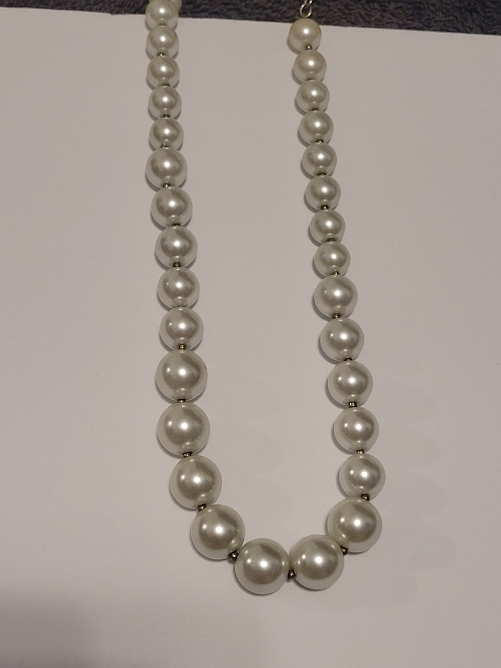 Classic White Faux Pearl Strand Necklace - Anne Klein